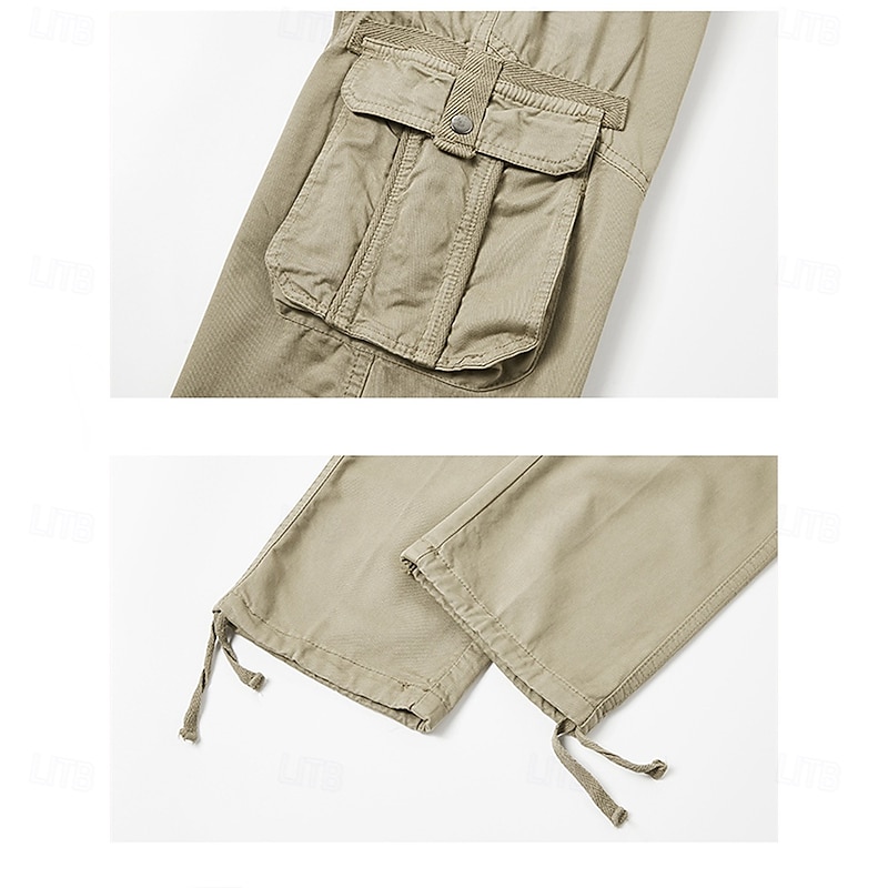 Men's Cargo Pants Cargo Trousers Work Pants Multi Pocket Graphic Scratches Outdoor Full Length Outdoor Sports Outdoor Casual Sports Fashion Yellow Army Green Micro-elastic4