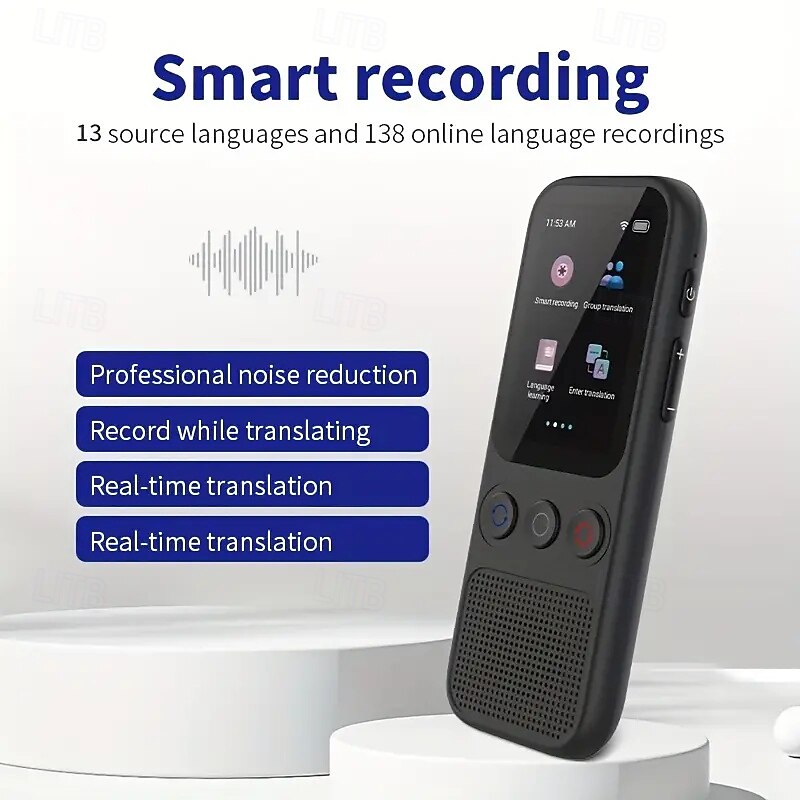 Language Translation Device Two-way Real-time Voice Translation Supports 138 Languages Accurate Offline And Recording 2 Hd Inch Touch Screen For Travel Business And Study4