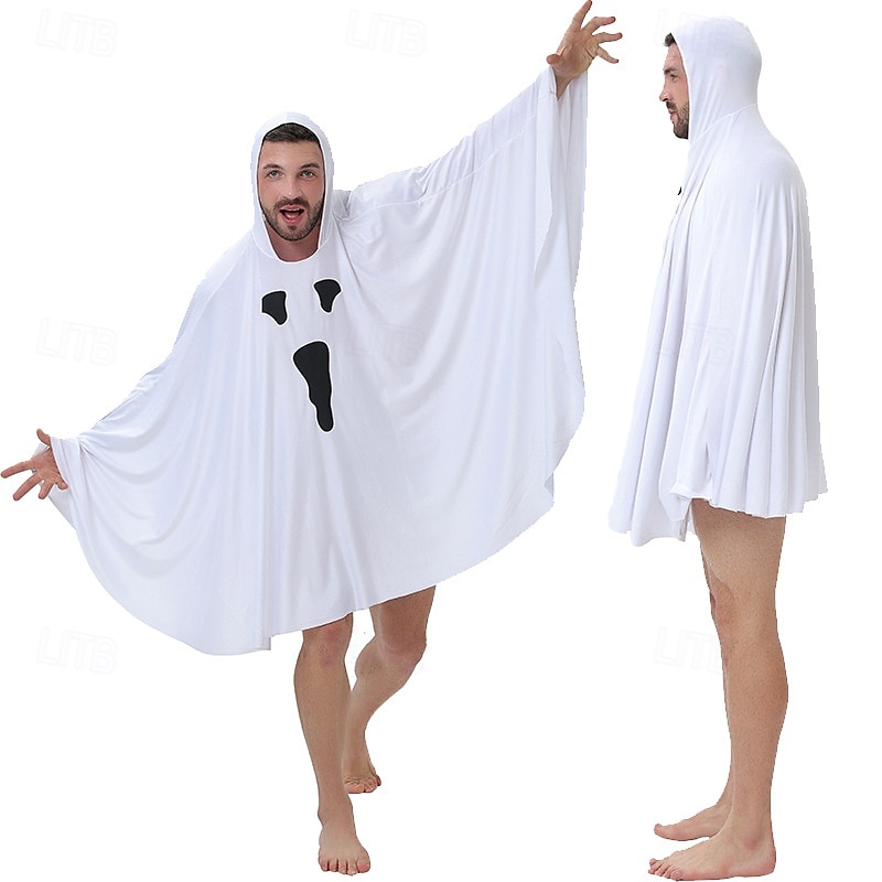 White Sheet Ghost Halloween Fancy Costume Halloween Group Couples Costumes Halloween Adults' Couple's Men's Women's Halloween Carnival Performance Party Easy Halloween Costumes Dress Up3