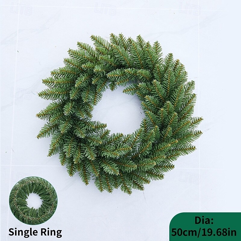 Rattan Wreaths for Front Door Christmas DIY Green Wreath for Indoor Outdoor Wall Window Party Home Thanksgiving Decor4