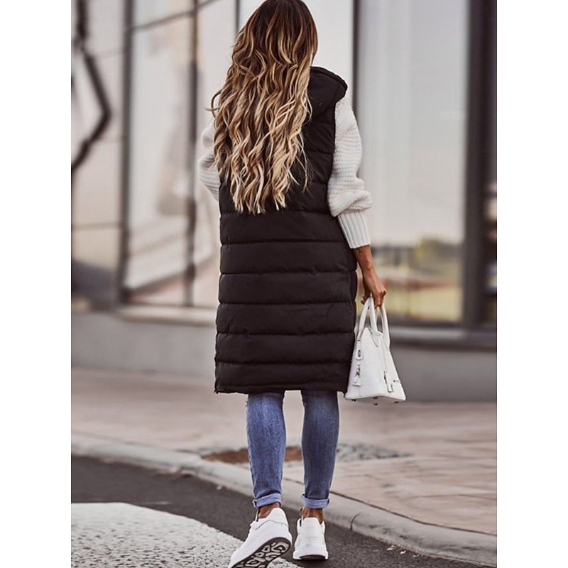 Women's Winter Coat Down Jacket Puffer Vest Jacket Casual Jacket Outdoor Street Wear Fall Winter Coat Casual3