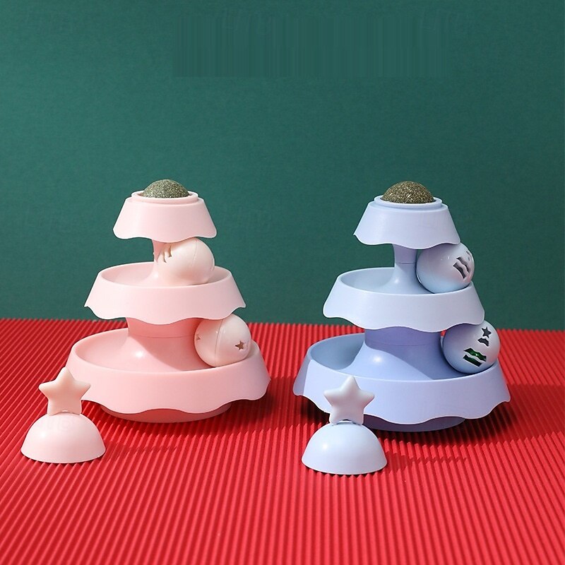 Ball Ball Launchers Interactive Toy Catnip Toy with Durable Pet Exercise Releasing Pressure Pet Training for Cat Kitten Indoor Outdoor Pet Play2