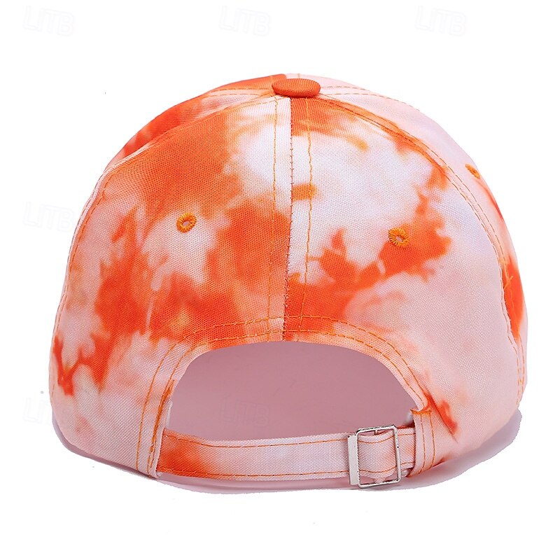 Men's Baseball Cap Sun Hat Trucker Hat White Blue Cotton Adjustable Fashion Daily Wear Festival Tie Dye Casual / Daily4