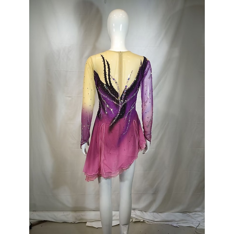 Customized Kosten Performance Costumes For Adults And Children Figure Skating Costumes Competition Training Women's Skirts Performance Costumes2