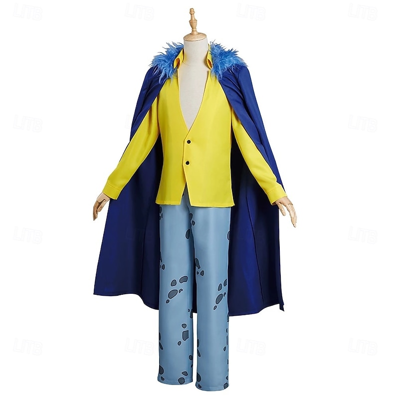 Trafalgar Law Anime Pants Cosplay Costume Cloak Cosplay Suits Masquerade Coat Pants Cloak For Men's Adults'