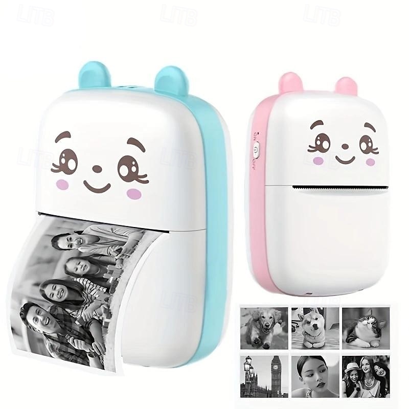 Mini Printer For IPhone And Android, Wireless Mini Photo Printer Label Printer, Portable BT Mini Thermal Printer For Printing Label, Journal, Study Note, Christmas Halloween Thanksgiving gifts