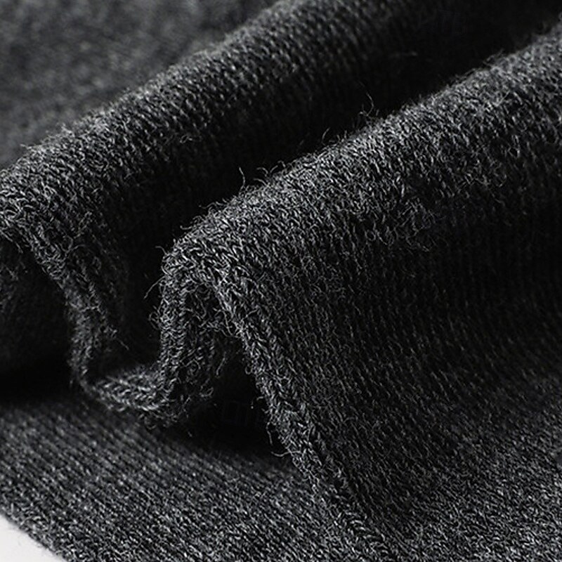 Men's Socks Bike Socks Sports Socks Athletic Socks Camping / Hiking Outdoor Exercise Cycling / Bike Bike / Cycling Warm Breathable Non-Skid 1 Pair Winter Letter & Number Cotton Dark Grey Black White3