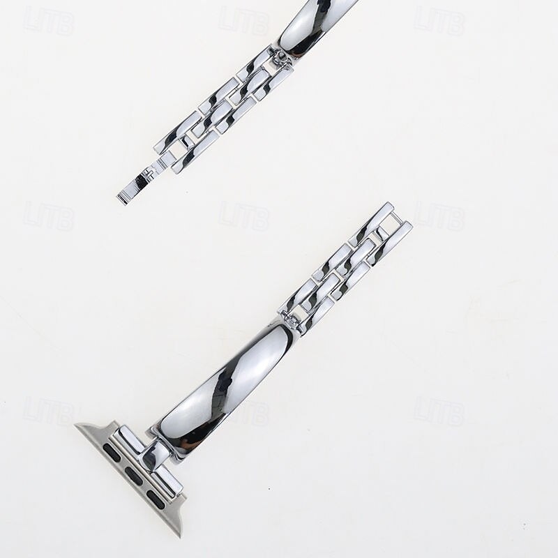 Solo Loop Compatible with Apple Watch band 38mm 40mm 41mm 42mm 44mm 45mm 49mm Women Metal Clasp Alloy Strap Replacement Wristband for iwatch Ultra 2 Series 9 8 7 SE 6 5 4 3 2 13