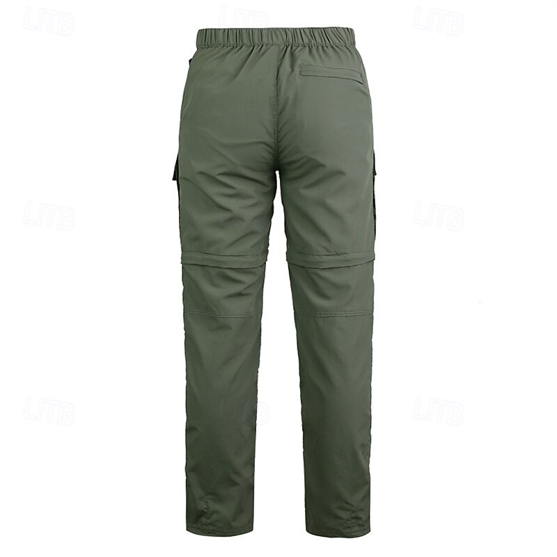 Women's Cargo Pants Convertible Zip Off Pants Hiking Pants Trousers Tactical Pants Military Outdoor Regular Fit Quick Dry Breathable Pants / Trousers Elastic Waist Army Green Khaki Hunting Climbing2