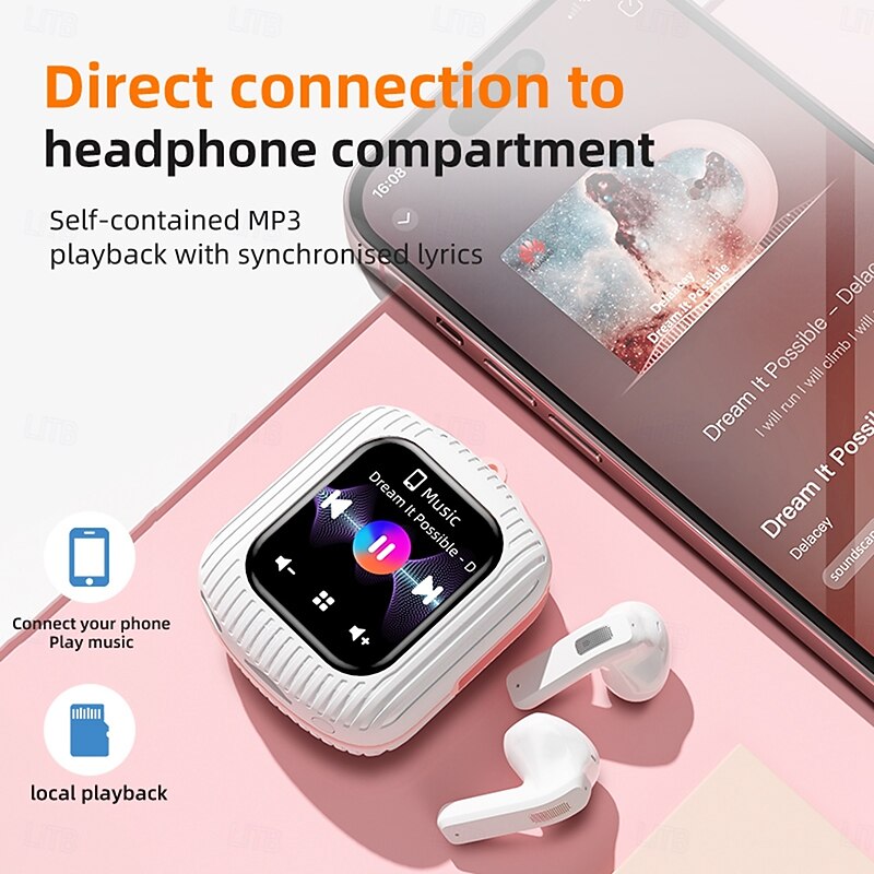 K8 True Wireless Headphones TWS Earbuds In Ear Bluetooth 5.3 Stereo Fast Charging ENC Environmental Noise Cancellation Touch Screen TWS Earbuds3