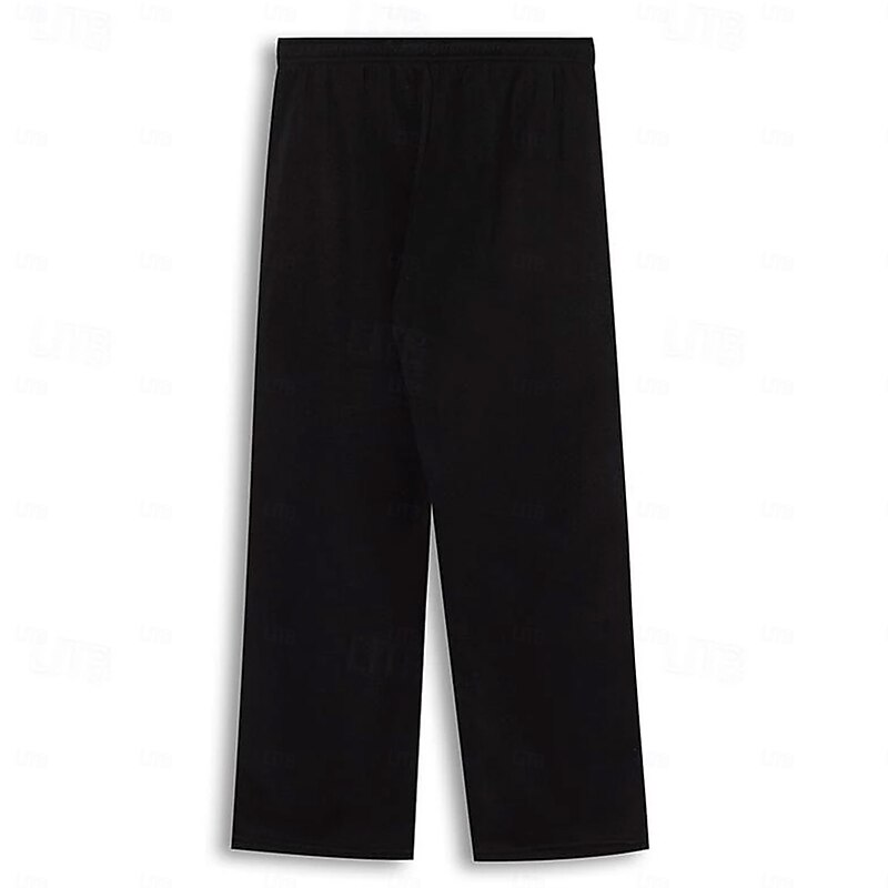 Men's Eagle Joggers Thermal Pants Fleece Sweatpants Drawstring Elastic Waist Casual Dailywear Pocket Straight Leg Trousers Winter 3D Print Black Dark Blue Gray4