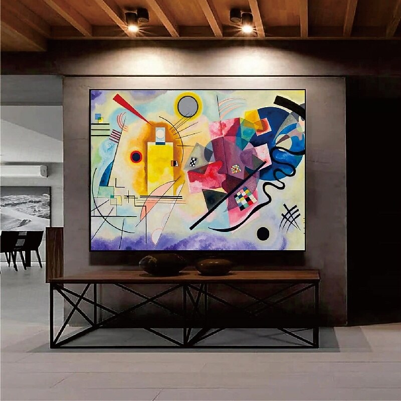 Handpainted famous Wassily Kandinsky oil painting Composition VII 1913 By Wassily Kandinsky Canvas Painting handmade oil painting Wall Art paintings For Living Room bedroom hotel decoration3