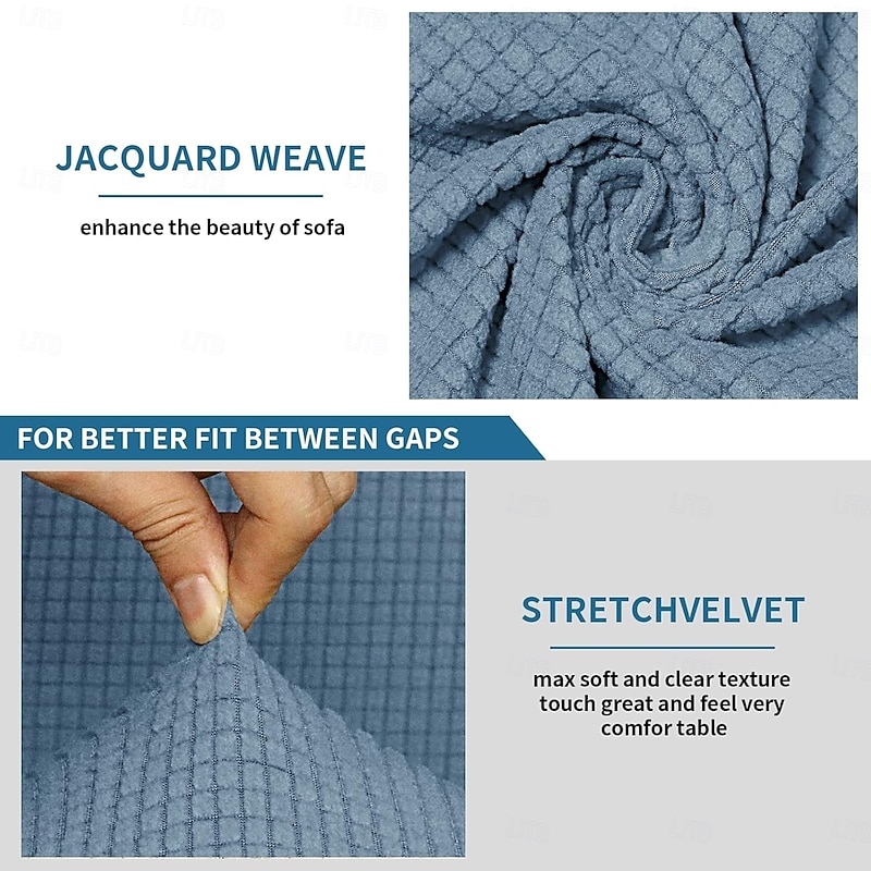 L Shape Sectional Recliner Sofa Covers Corner Sofa Velvet Stretch Recliner Covers Washable(5 Seater Corner Lounger include 4 Backrest Cover & Seat Cover,1 Coner Sofa Cover, 2 Armrest Cover)3