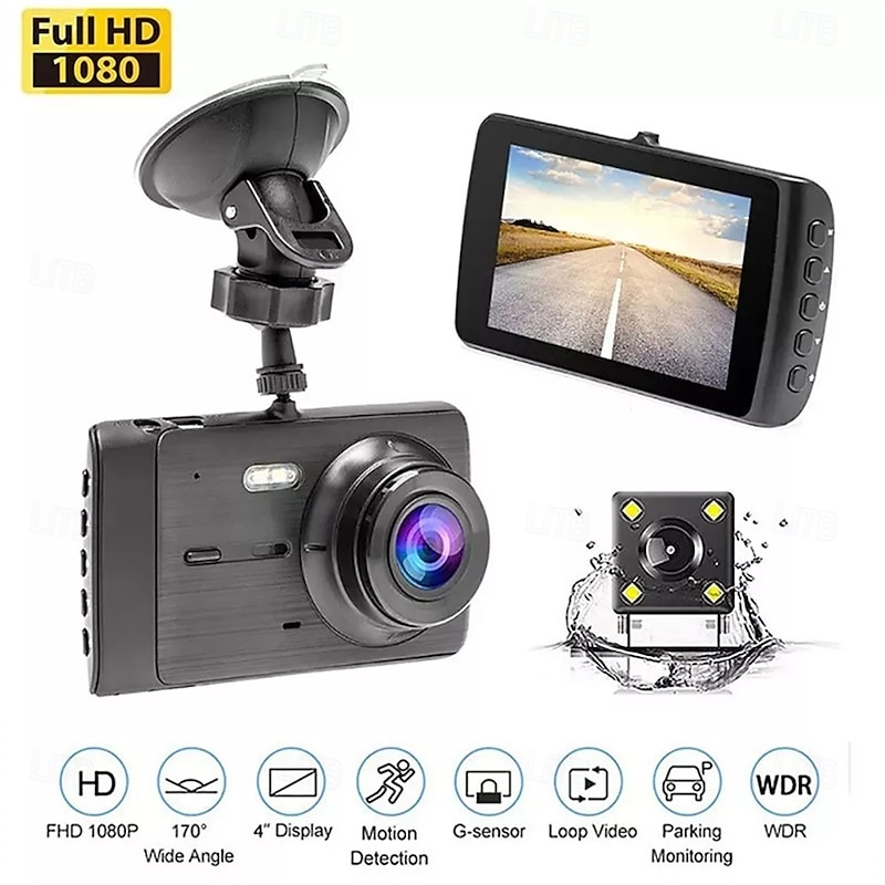 Drive Recorder Car Accessories Camera Writer Full HD 1080p Night Vision