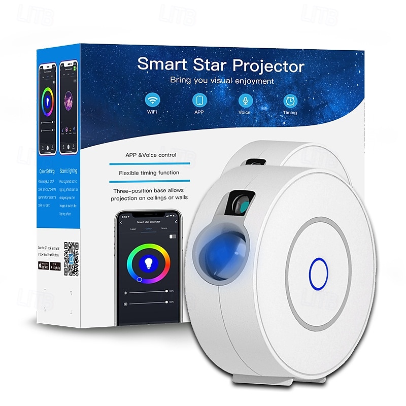Tuya WiFi Smart Galaxy Star Projector, APP Control Nebula Projector for Holiday Parties and Birthday Gifts for Halloween3