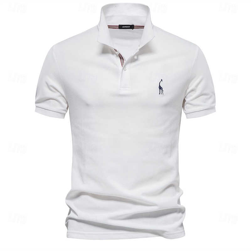 80% Cotton Brand Men's Polo Shirts Cotton Golf Polo Shirts for Men Short Sleeve High Quantity Solid Polo Men New Summer Clothing2