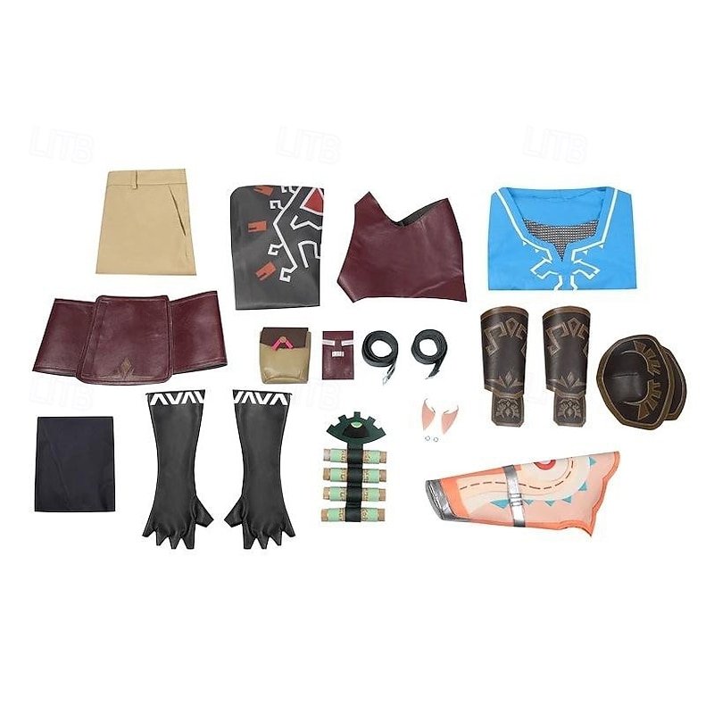 Link Anime Cosplay Costume Outfits Cosplay Suits Masquerade Costume For Men's Women's Adults'3