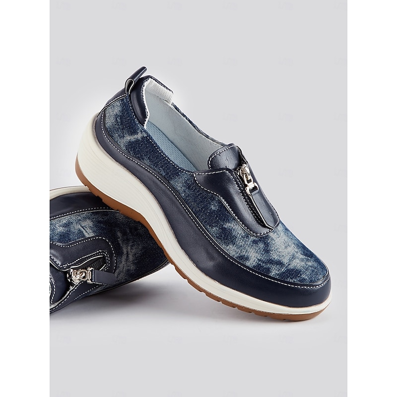 Women's Leopard Print Slip-On Walking Shoes - Comfortable, Lightweight Sneakers with Arch Support for Casual Wear4