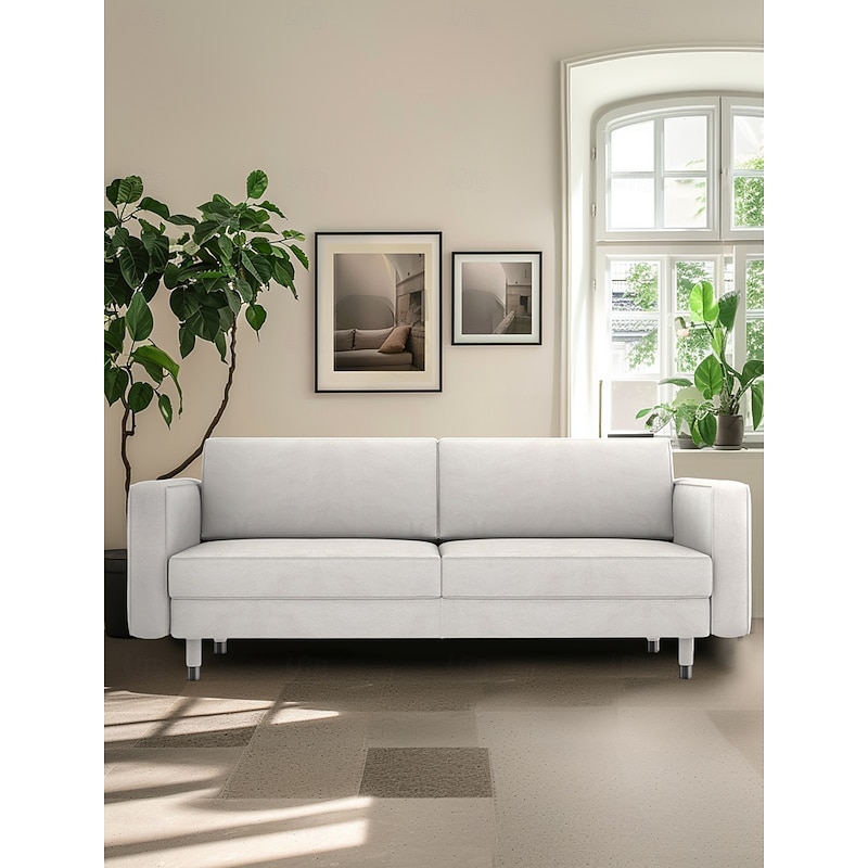 3 Seater Velvet Sofa Cover Solid Color Quilted Velvet Slipcovers LANDcover LITB PRIME cover