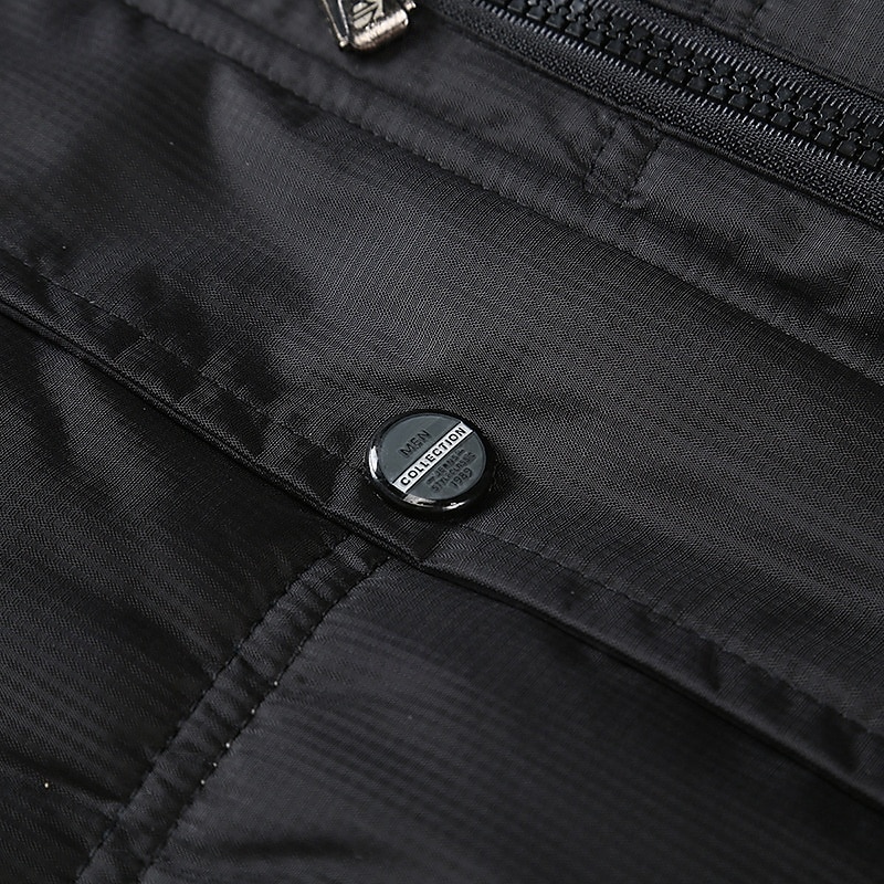 Men's Puffer Vest Fleece Vest Gilet Daily Date Vacation Fashion Casual Fall & Winter Pocket Polyester Warm Comfortable Solid Color Hidden Buttoned Front Stand Collar Regular Fit Black Blue Vest 10