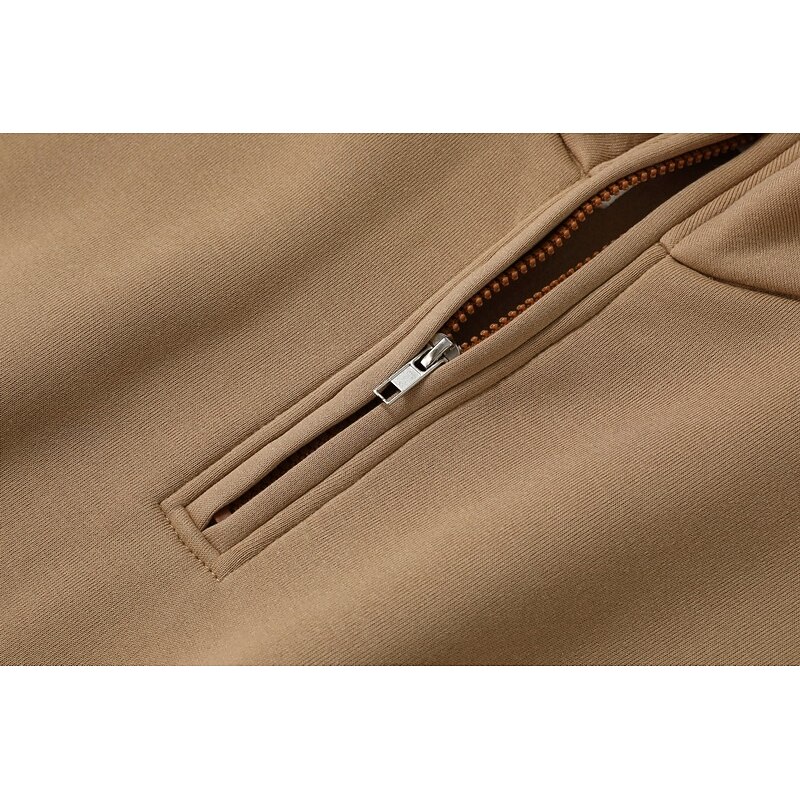 Men's Sweatshirt Quarter Zip Sweatshirt Black Red Blue Khaki Half Zip Reindeer Print Christmas Daily Holiday Polyester Streetwear Casual Bavarian Fall & Winter Clothing Apparel Hoodies Sweatshirts3