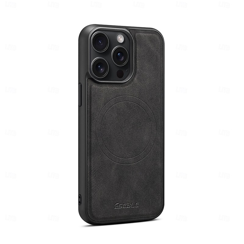 Phone Case For iPhone 16 15 14 Pro Max Plus 13 Pro Max Back Cover with Stand Holder Detachable Magnetic Retro TPU PU Leather3