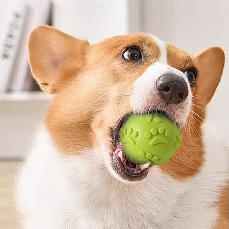 Ball Chew Toy Ball Launchers Interactive Toy Squeak Toy with Pet Friendly Pet Exercise Releasing Pressure Pet Training Teething Rope Toy for Dog Indoor Outdoor Pet Play3