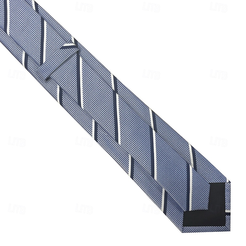 Men's Ties Elegant Fashion Designer Embroidered Embroidery Paisley Optical Illusion Striped Formal Wedding Christmas3