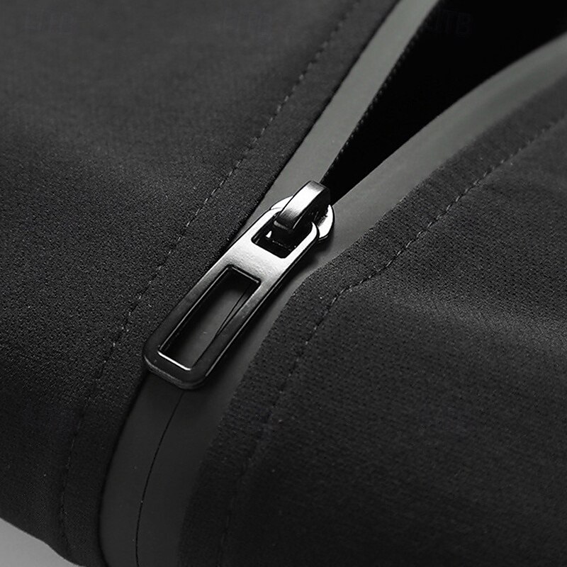 Men's Softshell Jacket Hiking Jacket Outdoor Windproof Water Resistant Windbreaker Jacket Traveling Dark Grey Black2