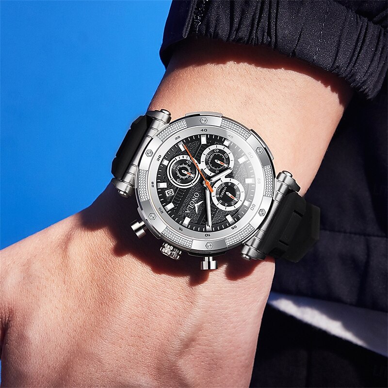 ONOLA Men Watches Multifunctional Luminous Calendar Quartz Watches Sports Waterproof Mens Watch ON68593
