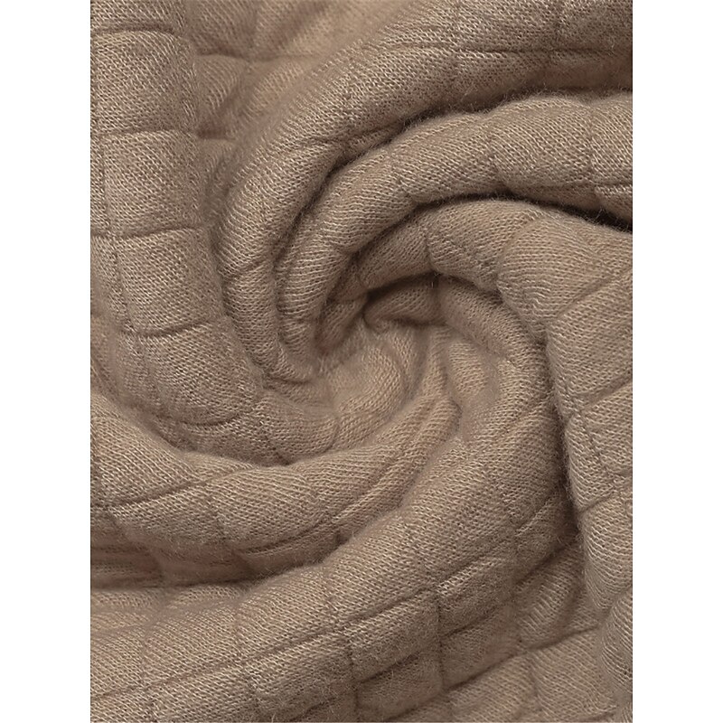 Women's Sweatshirt Casual Plaid Street Dailywear Crew Neck Zipper Print Long Sleeve Khaki Fall Winter3