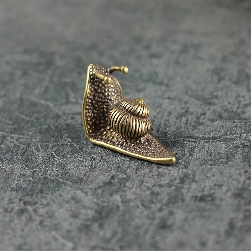 Snail Statues - Mini Retro Copper Snail Sculpture Decoration - Outdoor Pond Garden Snail Small Statues Brass Snails - House Decoration Animal Statues Gifts4
