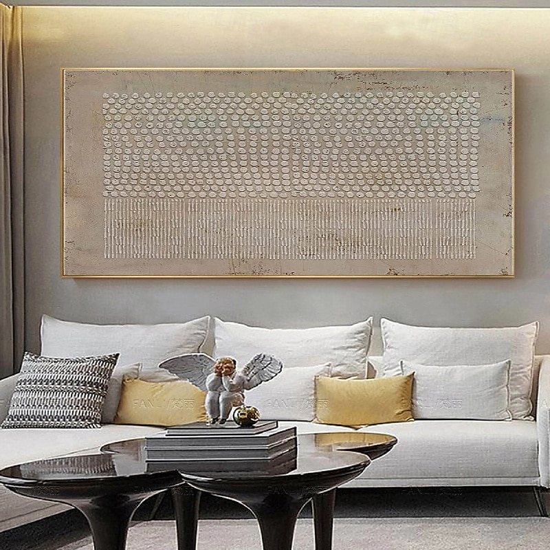 Large Wabi-Sabi oil painting handmade Wall Art brown wall art 3d texture brown painting hand painted brown abstract art 3d texture oil painting wall art Earth Tone art Bohemian painting - Main Image