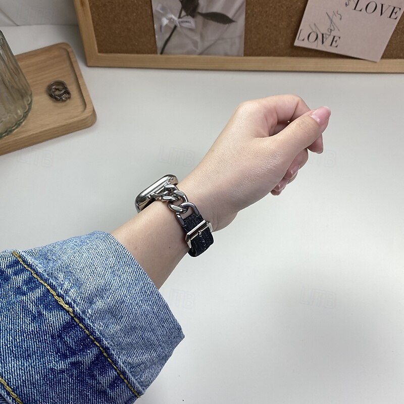 Solo Loop Compatible with Apple Watch band 38mm 40mm 41mm 42mm 44mm 45mm 49mm Women Adjustable Stainless Steel Fabric Strap Replacement Wristband for iwatch Ultra 2 Series 9 8 7 SE 6 5 4 3 2 14