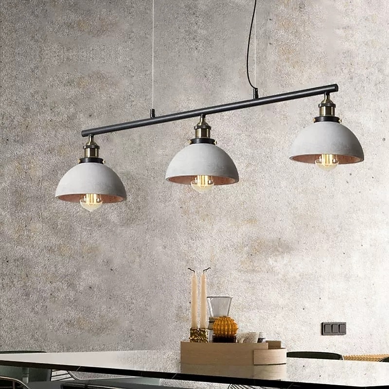 Modern Industrial Artistic Pendant Light 3-Light Metal Trio Design Pendant Light with Minimalist Elegance 110-240V