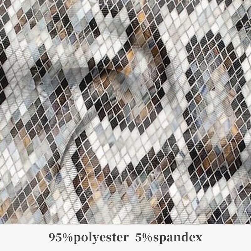 Men's Snakeskin Dress Pants Mid Waist Fashion Business Casual Formal Outdoor Street Zipper Pocket Summer Spring Fall 3D Print Silver3