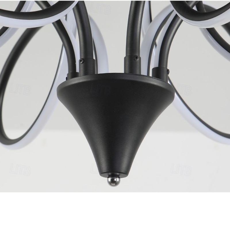 Nordic Style Ceiling Light Dimmable Lustre 6 Lights Chandelier Flower Design LED Ceiling Light Ceiling Lamp 220-240V3