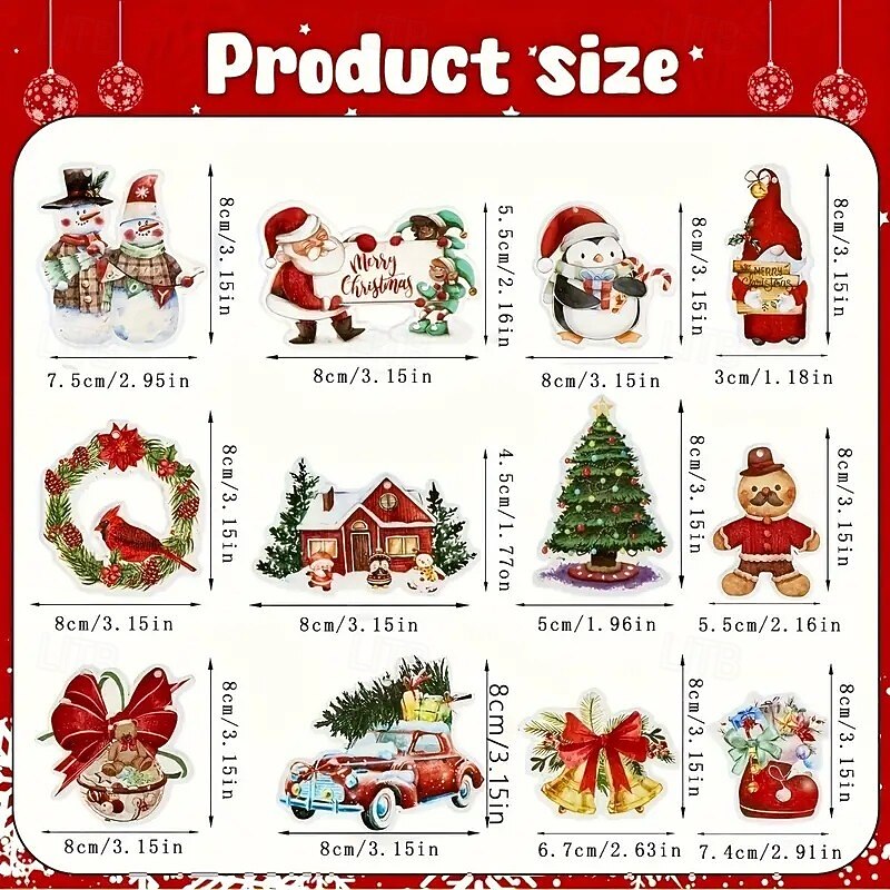 24pcs Wooden Christmas Ornaments, Versatile Holiday Decorations for Trees, Thanksgiving, and Halloween, Featuring Santa Claus, Snowman, and Gingerbread Designs, Rustic Hangings for Festive Home Décor4