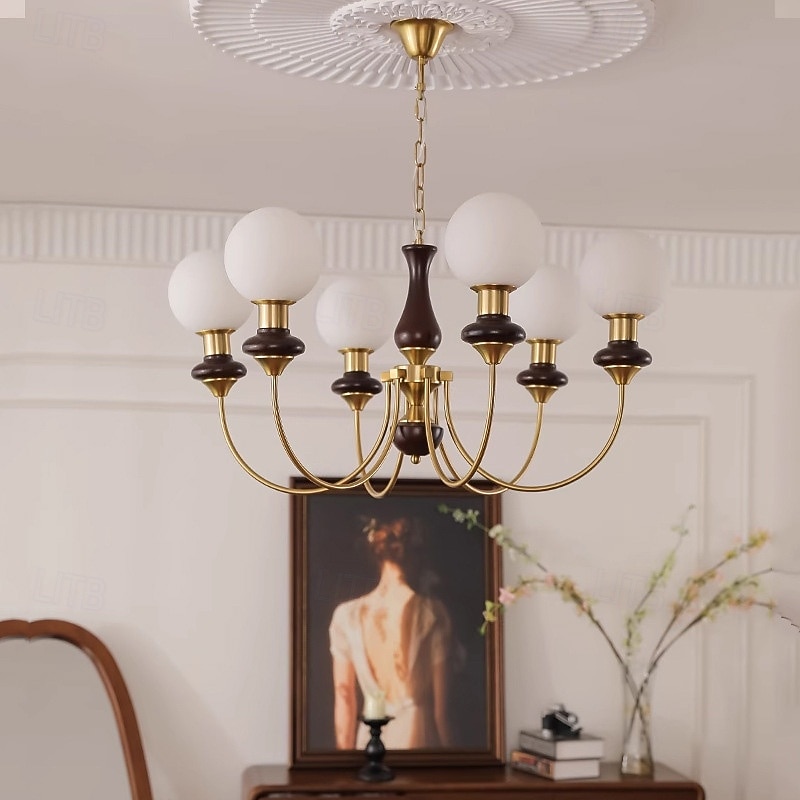 Vintage Living Room Hanging Lamps for Ceiling Magic Beans Pendant Light Luxury Shop Villa Chandelier Loft Room Decor Home Lustre 3/6/8-Light 85-265V2