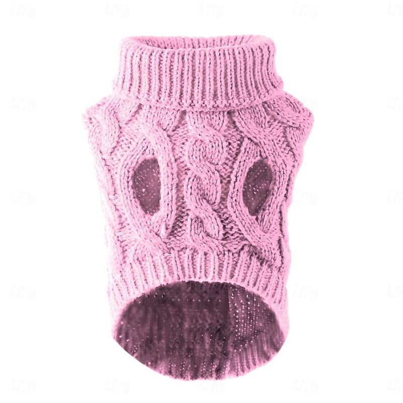Dog Coat,Nmch Small Dog Sweaterss Knitted Pet Cat Dog Sweaters Warm Dog Sweatshirt Dog Winter Clothes Kitten Puppy Turtleneck Dog Sweaters(Blue,L)2