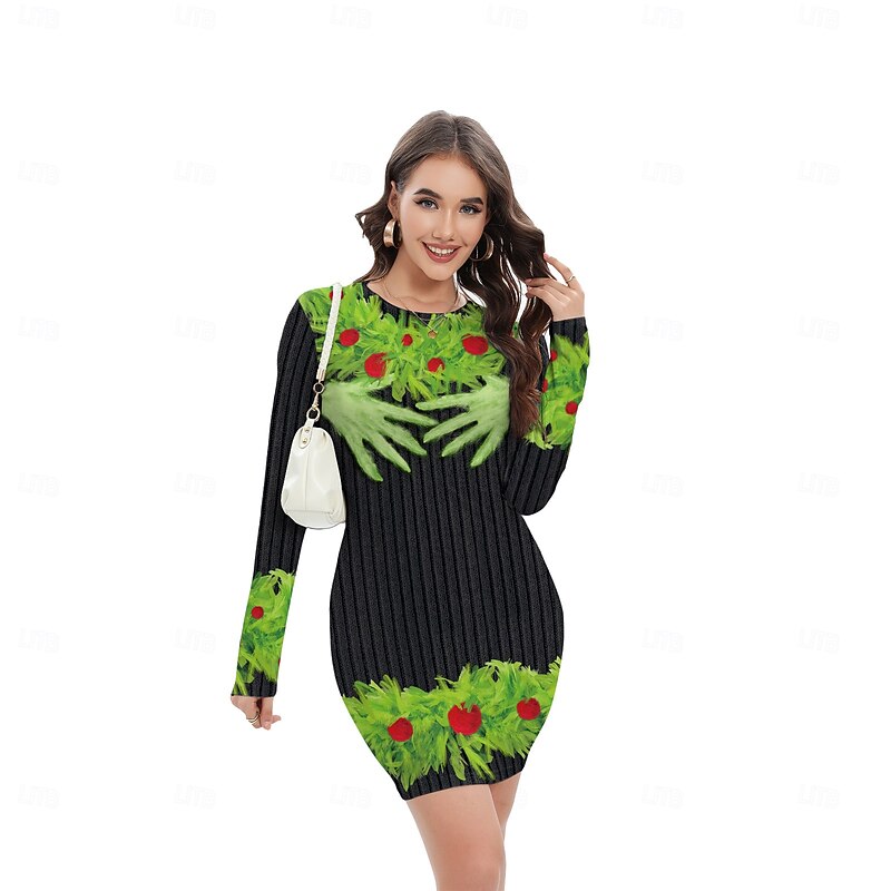 Santa Claus Elf Mrs.Claus Fancy Christmas Dress Women's Christmas Adults Christmas Carnival Masquerade Christmas Party Dress2