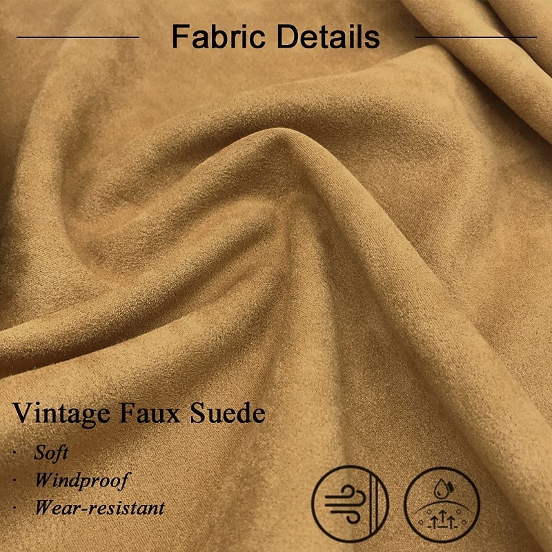 Men's Faux Suede Jacket Faux Suede Blazer Business Attire Company Party Fashion Casual Fall / Winter Faux Suede Plain Pocket Buttons Comfortable Single Breasted Blazer Dark Navy Brown Green khaki3