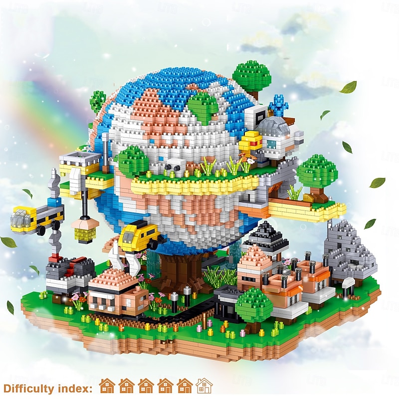 rchitecture Global Village Micro Building Blocks Set5452PCS - Architectural Model Toys Gifts for Kid and Adult2