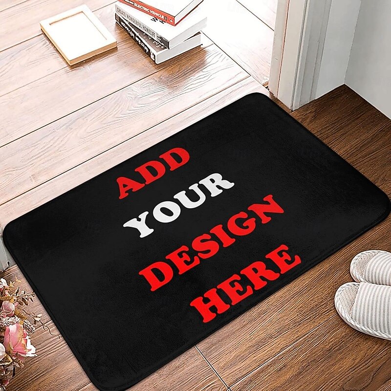 Custom Rug Doormat Floor Mats Washable Rugs Kitchen Mat Non-Slip Oil Proof Rug Indoor Outdoor Mat Bathroom Mat Entrance Rug Add Your Design Gift Personalized Gift Custom Made2