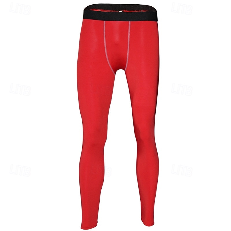 Men's Running Tights Leggings Compression Tights Leggings Patchwork Base Layer Outdoor Sports & Outdoor Athletic Fall Quick Dry Soft Compression Sweat wicking Power Flex Marathon Running Workout3