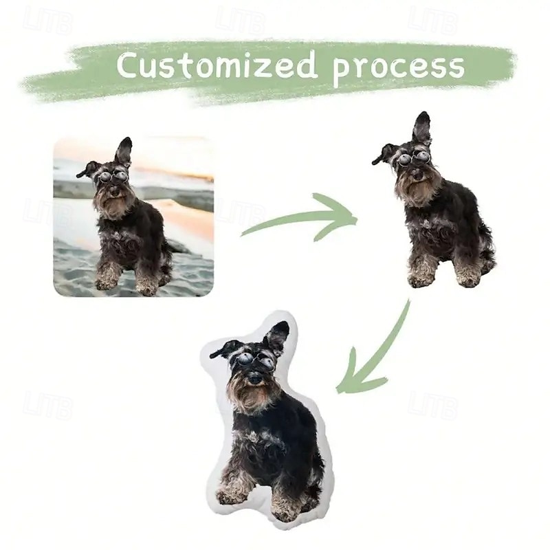 Personalized Pet Memorial Pillow - Soft, Cuddly, Duplex Printed, Hand Washable, Contemporary Designed, Zipper Closed, Cotton Filled, All-Season Decorative Throw Pillow for Cherished Memories4