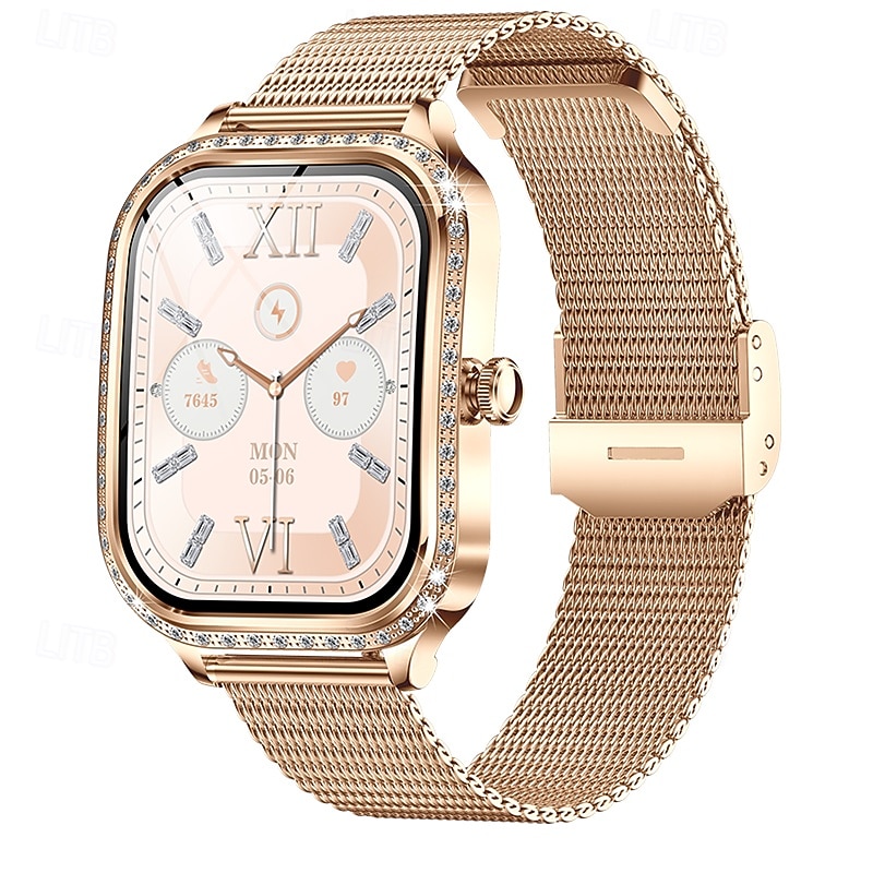 iMosi MK88 Smart Watch 1.75 inch Smartwatch Fitness Running Watch Bluetooth Pedometer Call Reminder Sleep Tracker Compatible with Android iOS Women Hands-Free Calls Waterproof Media Control IP68 36mm2