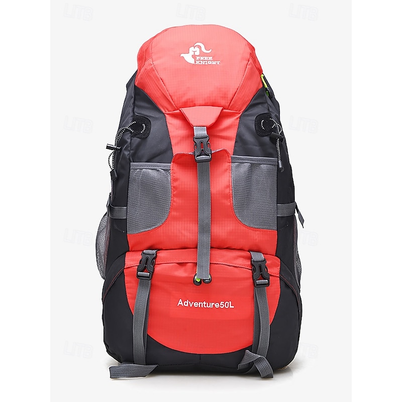 50L Waterproof Hiking Backpack for Outdoor Adventure, Travel, and Camping - Large Capacity with Adjustable Straps and Multiple Pockets