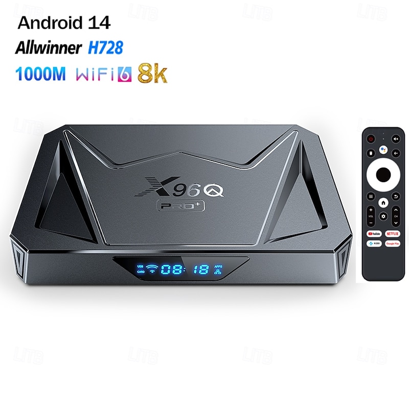Android 11 and Above TV Box X96 PRO Bluetooth 4.0 8K 4K Digital Display 8K Cortex A55 4GB 64GB