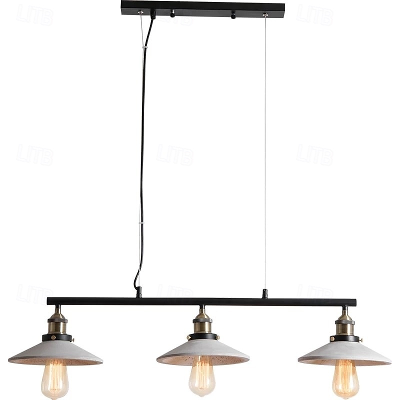 Modern Industrial Artistic Pendant Light 3-Light Metal Trio Design Pendant Light with Minimalist Elegance 110-240V3